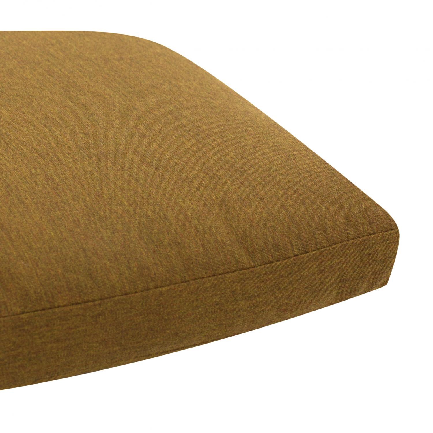 Sunbrella Canvas Teak Medium Outdoor Replacement Seat Cushion W/ Knife Edge By BBQGuys