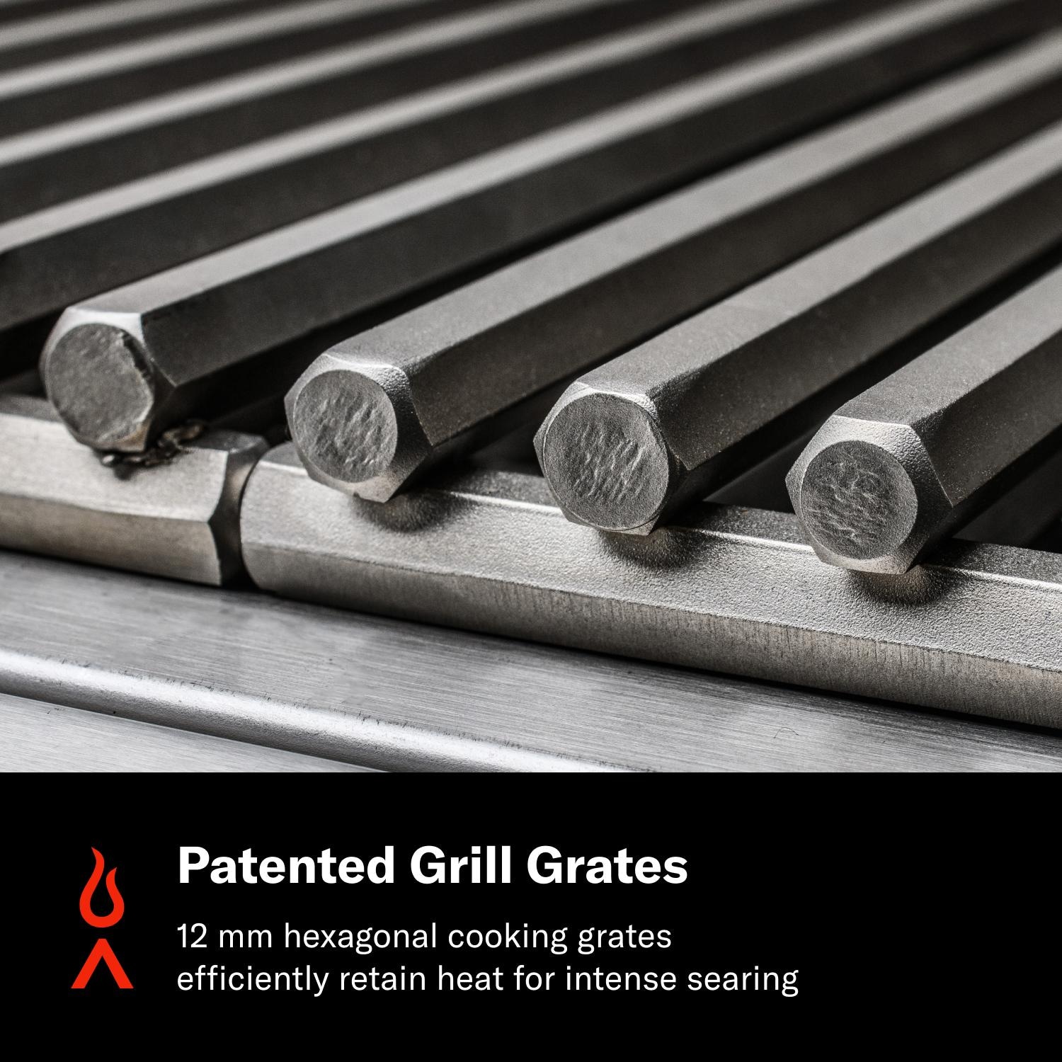 Blaze BLZ-3PRO-LP Professional LUX 34-in 3-Burner Built-In Propane Grill w/ Rotisserie - Patented Grill Grates - Detail thumbnail