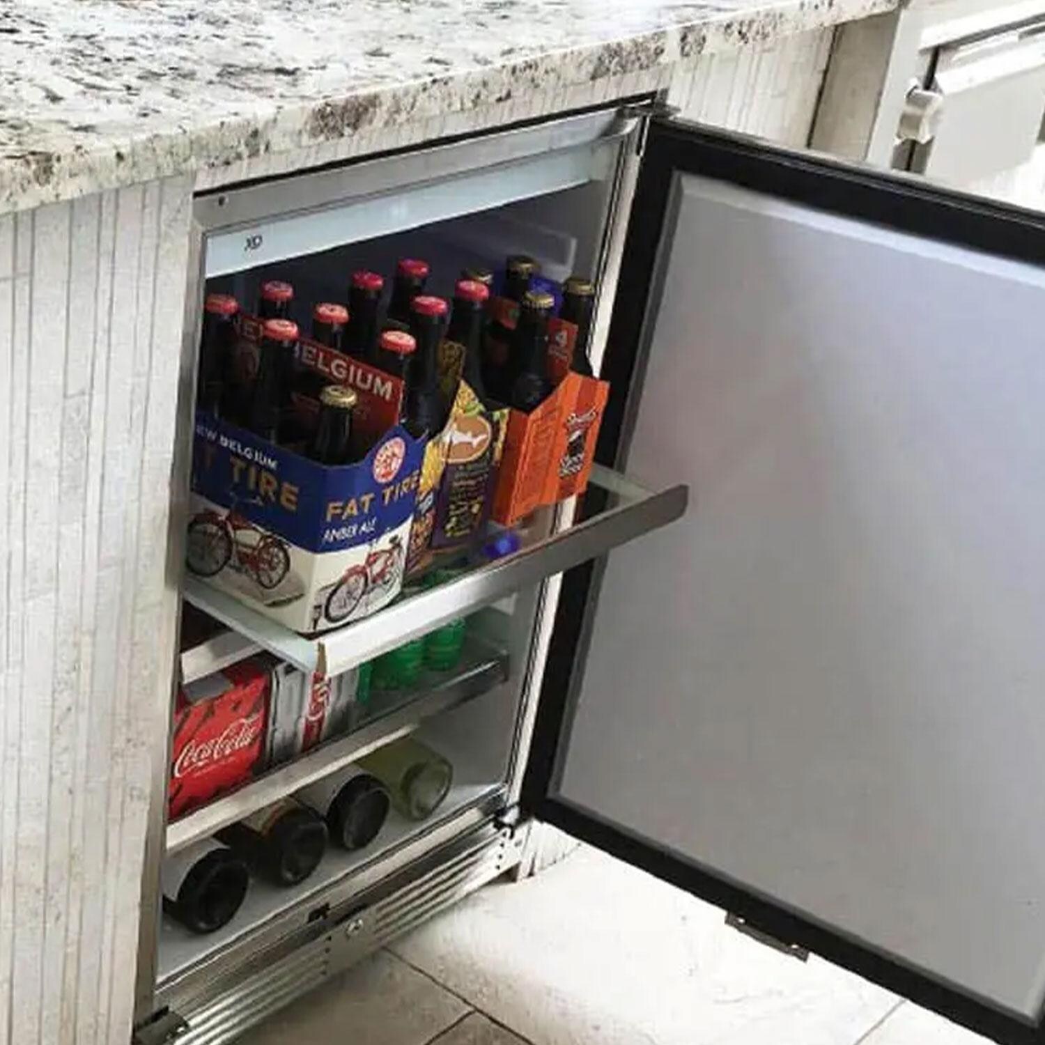 XO Appliance XOU24ORSR 24-Inch 5.7 Cu. Ft. Solid Stainless Steel Refrigerator - Right Hinge - Lifestyle thumbnail