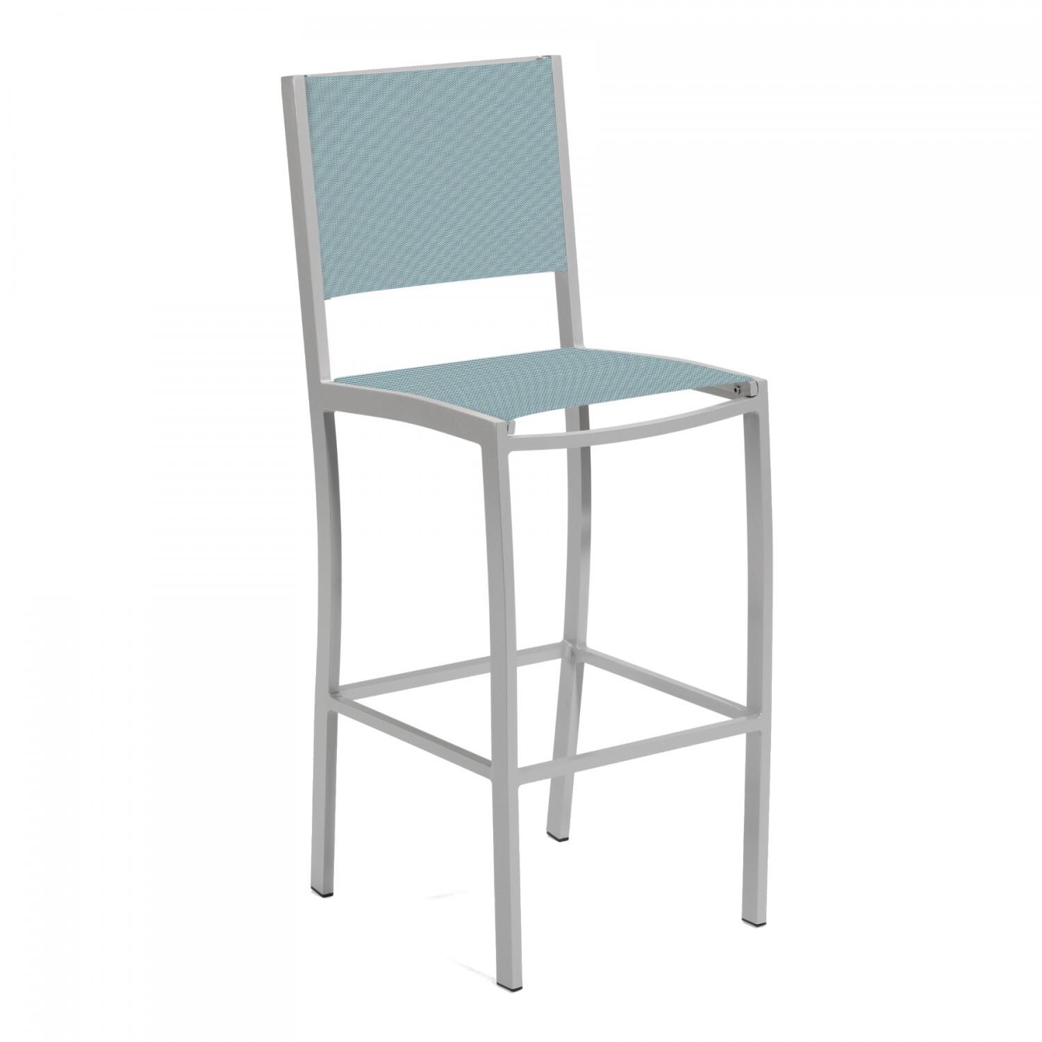 Travira Aluminum Patio Bar Stool - Slate Sling thumbnail