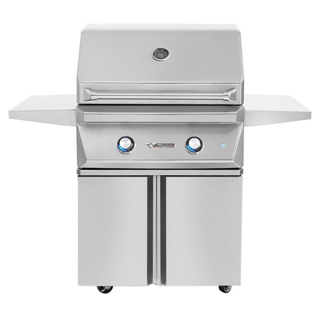 Twin Eagles 30-Inch 2-Burner Natural Gas Grill with Sear Zone & Infrared Rotisserie Burner On Standard Cart