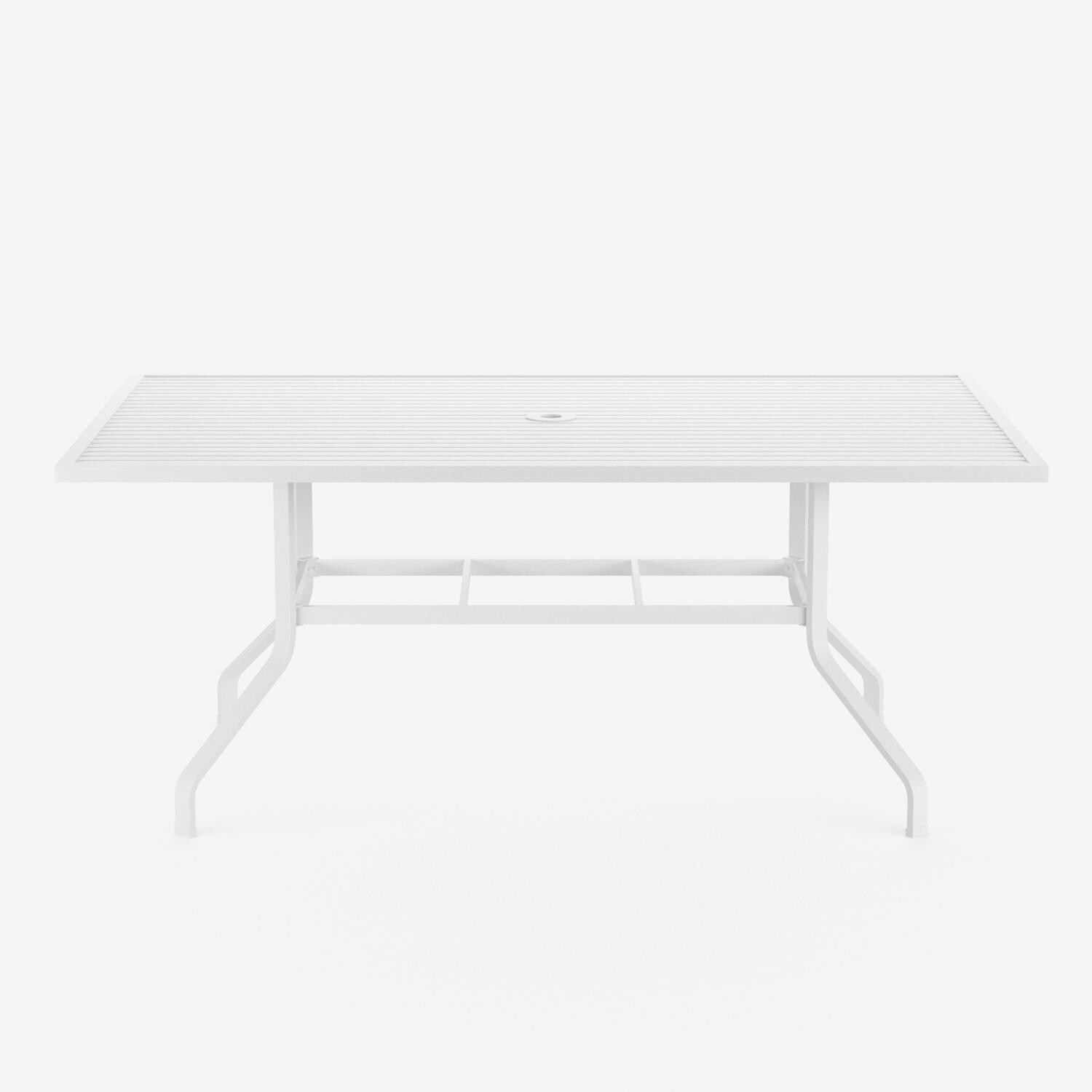 Sunset West - 501-T72 - Bristol 72 X 42 Inch Rectangular Aluminum Patio Dining Table W/ Umbrella Hole - Long Side thumbnail