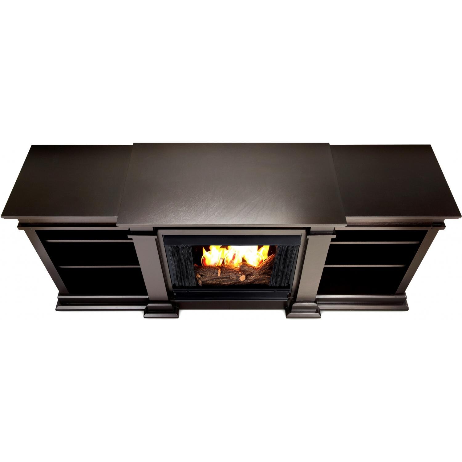 Real Flame Fresno 71-Inch Gel Fireplace Media Console - Top View thumbnail