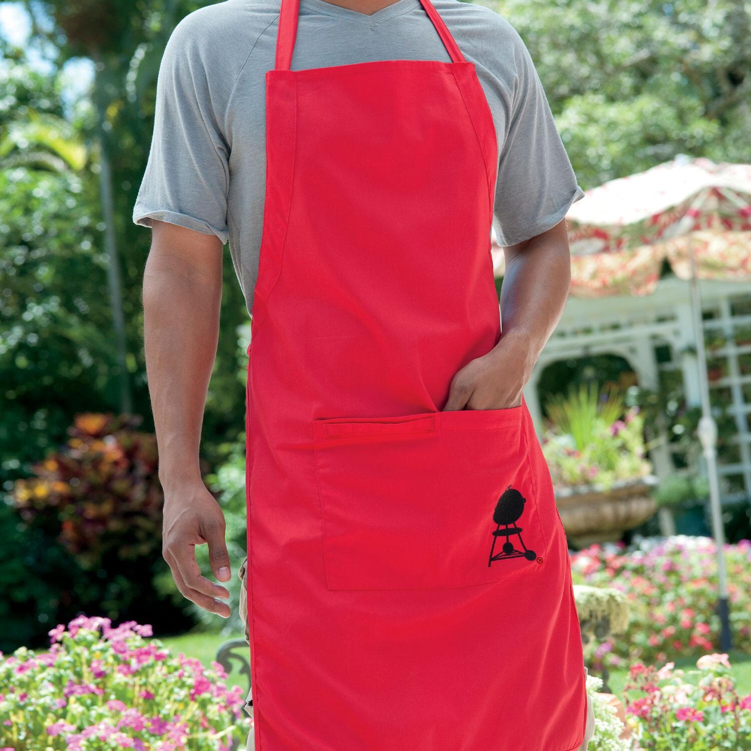 Weber 6534 Red Cooking Apron - Apron Pocket - Detail thumbnail