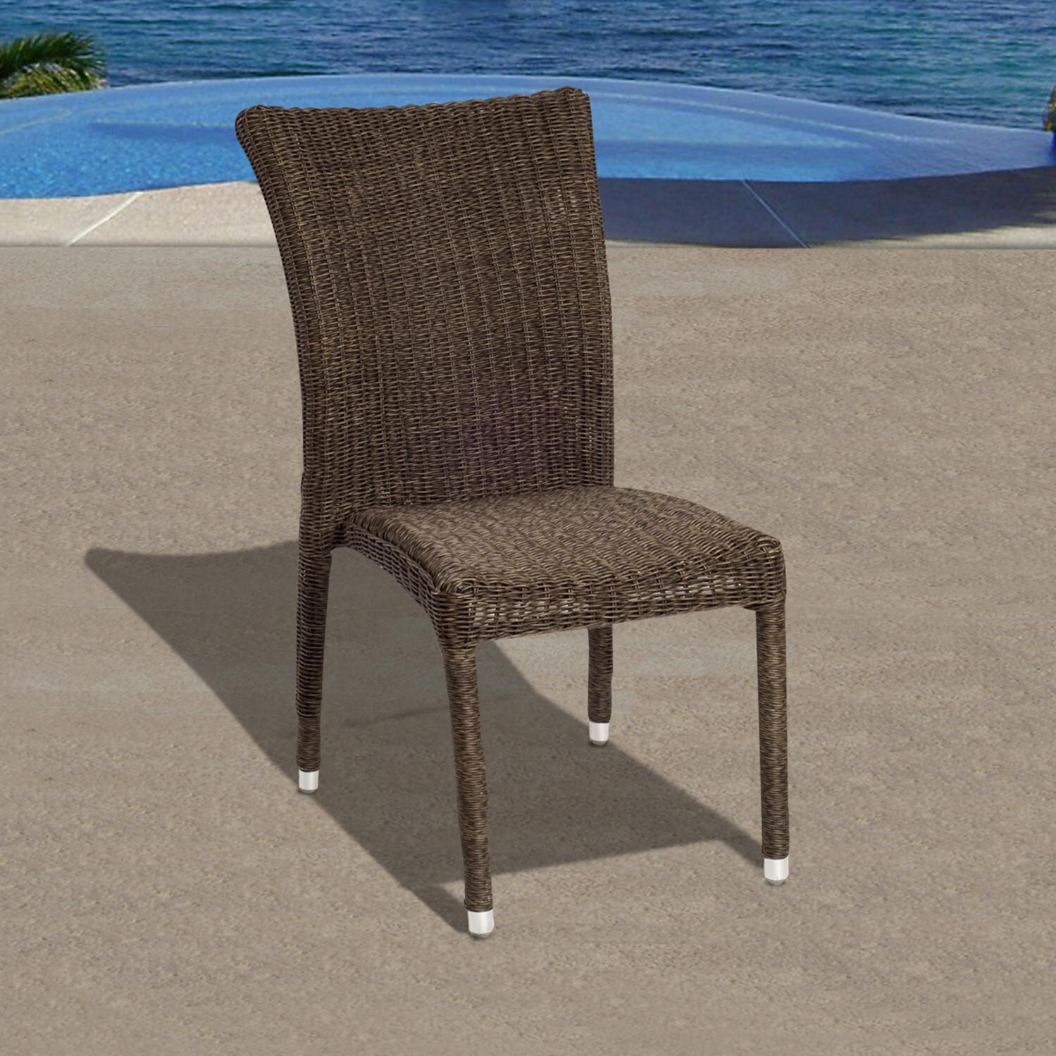Amazonia SC ARIZ_6BARI Wicker Stacking Dining Side Chair thumbnail