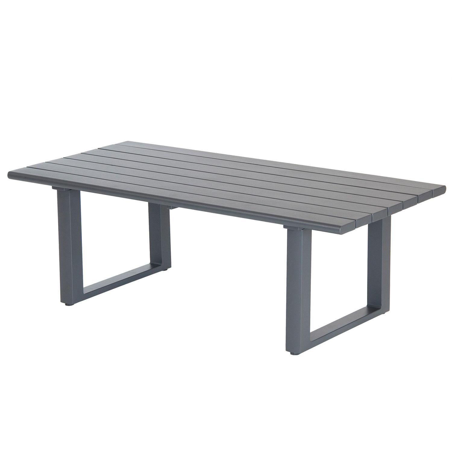 Larno 4 Pc Aluminum/Rope Lounge Seating Set By KETTLER - Coffee Table - White Background thumbnail