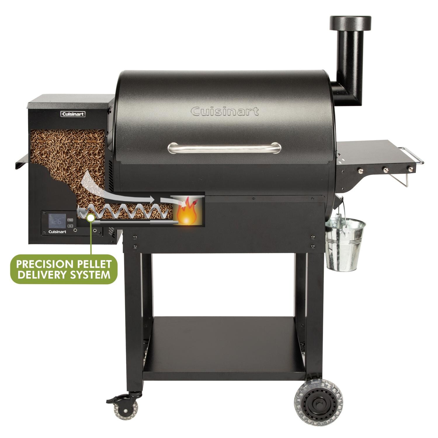 Cuisinart CPG-700 52-Inch Deluxe Wood Pellet Grill & Smoker - Pellet Delivery System thumbnail