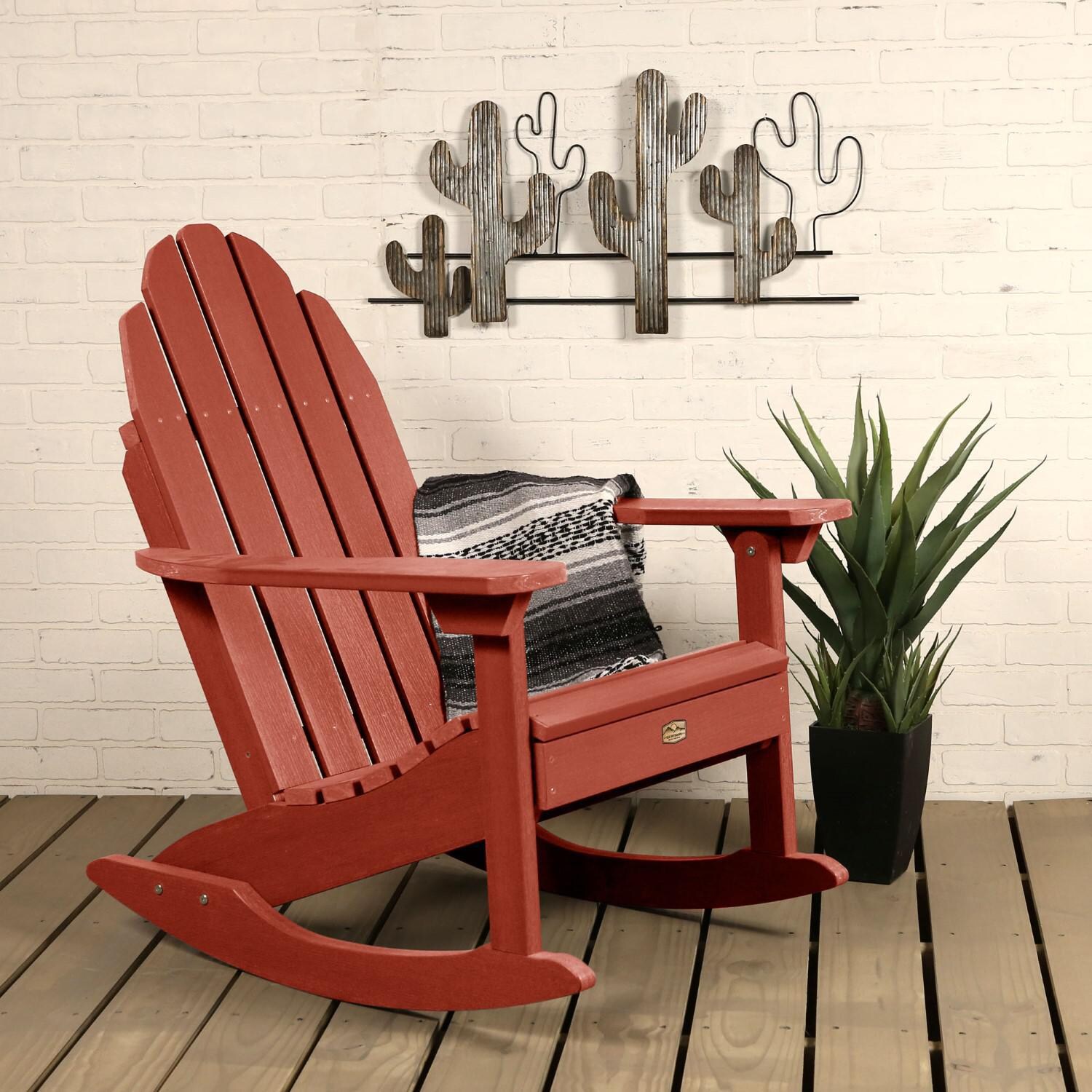 Lakeview The Charmville Adirondack Rocking Chair - Rustic Red thumbnail