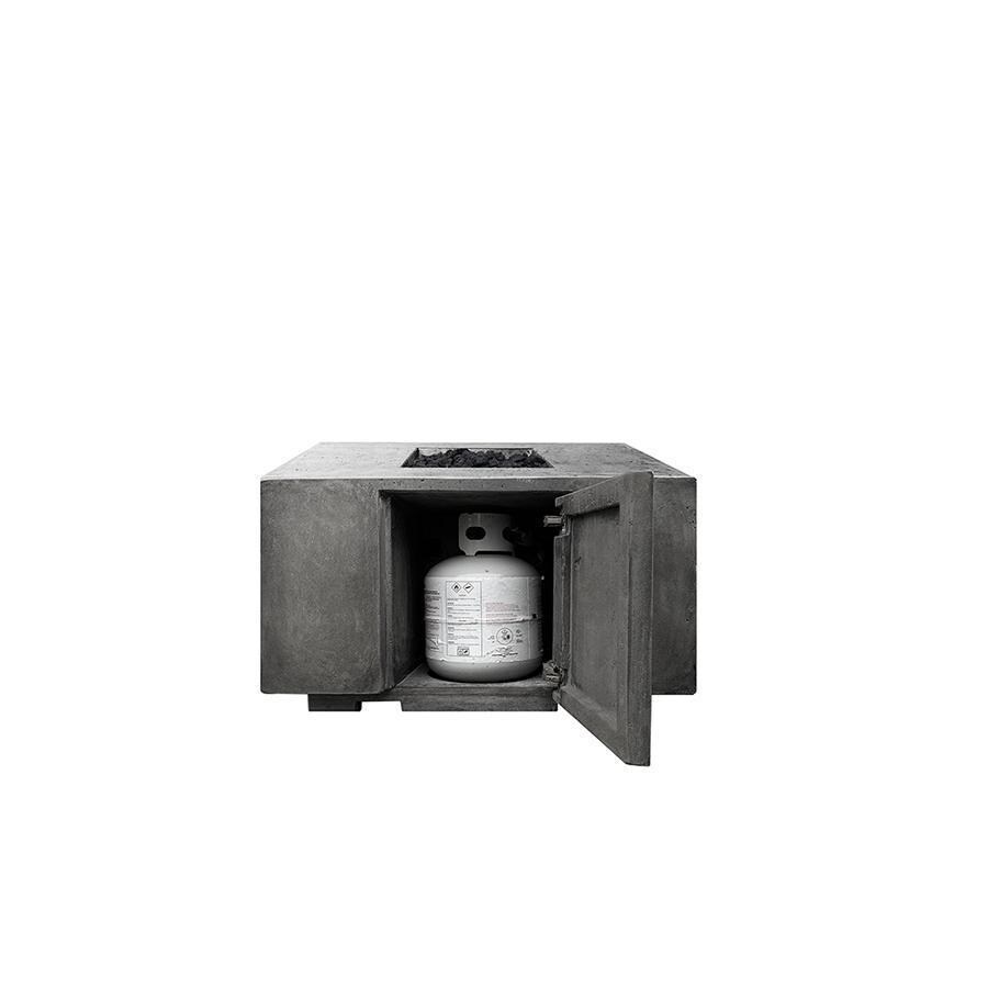 Prism Hardscapes SCPH-422-4LP Porto 68 68-in Rectangular Propane Gas Fire Pit Table - Propane Enclosure - White Background thumbnail