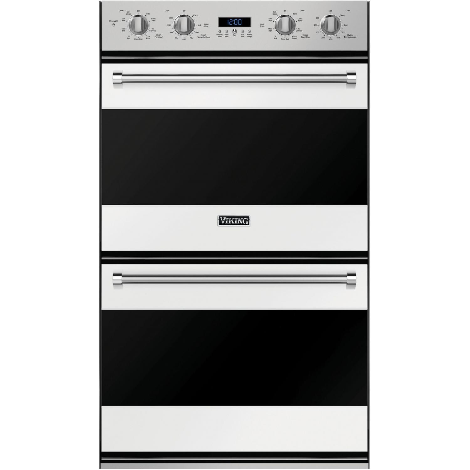 Viking 3 Series 30-Inch Electric Convection Double Oven - White - RVDOE330WH