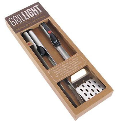 2Piece Stainless Steel BBQ Tool Set With LED Lights BBQGuys