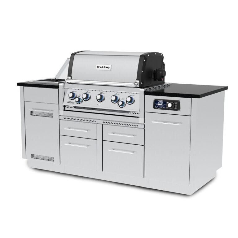 Broil King 698887 Imperial QS 590I Natural Gas Grill - Angled Right - White Background thumbnail