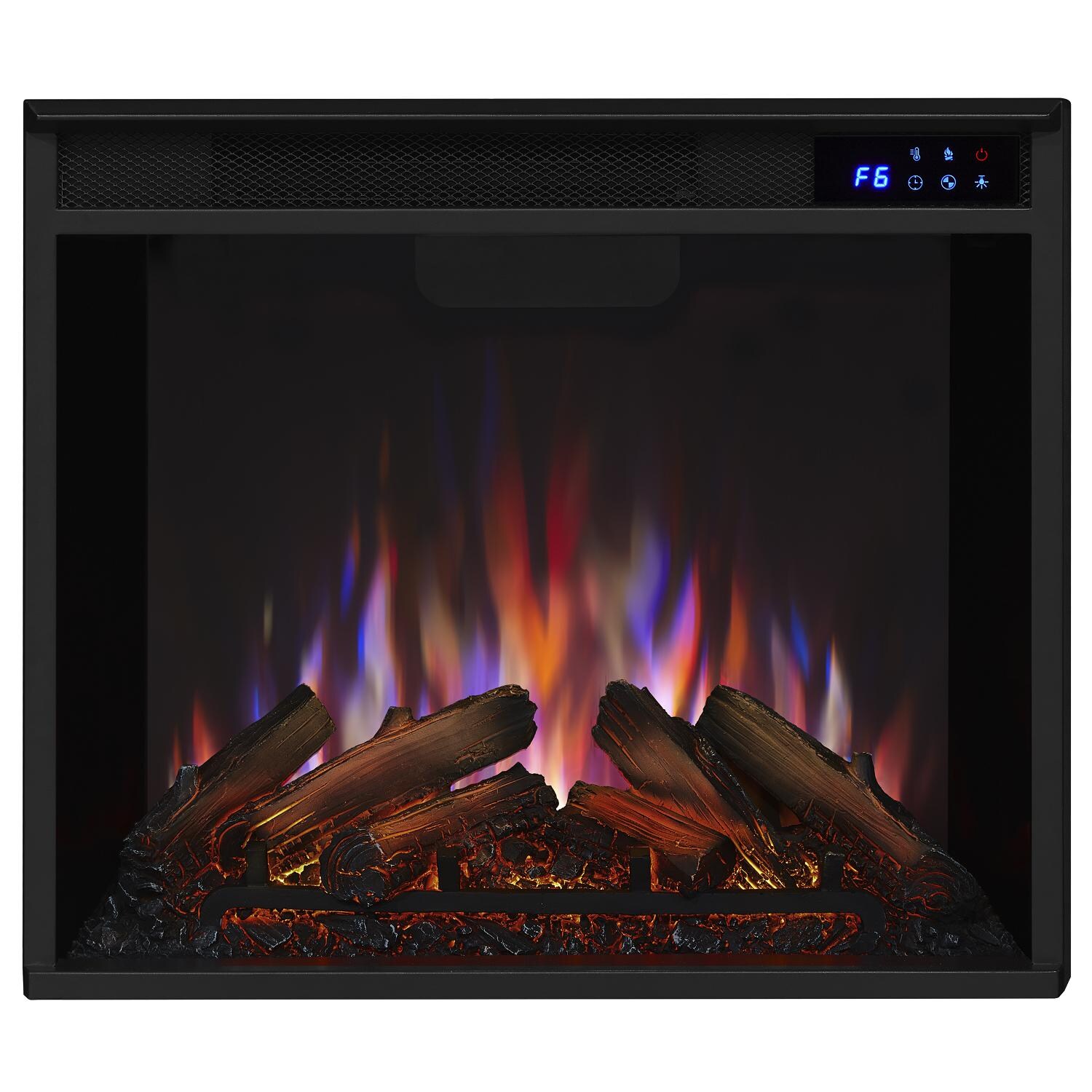 Real Flame - 7930E-W - Valmont 75-Inch Electric Fireplace Entertainment Center - White - Multicolor Flame thumbnail