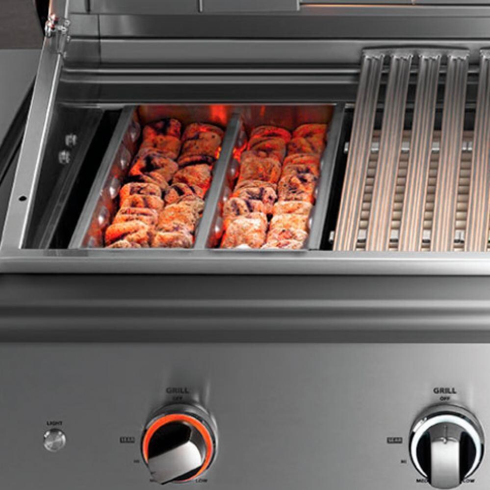 DCS BE1-36RC-N Series 9 Evolution 36-Inch Built-In Natural Gas Grill With Rotisserie - Charcoal Smoker Tray