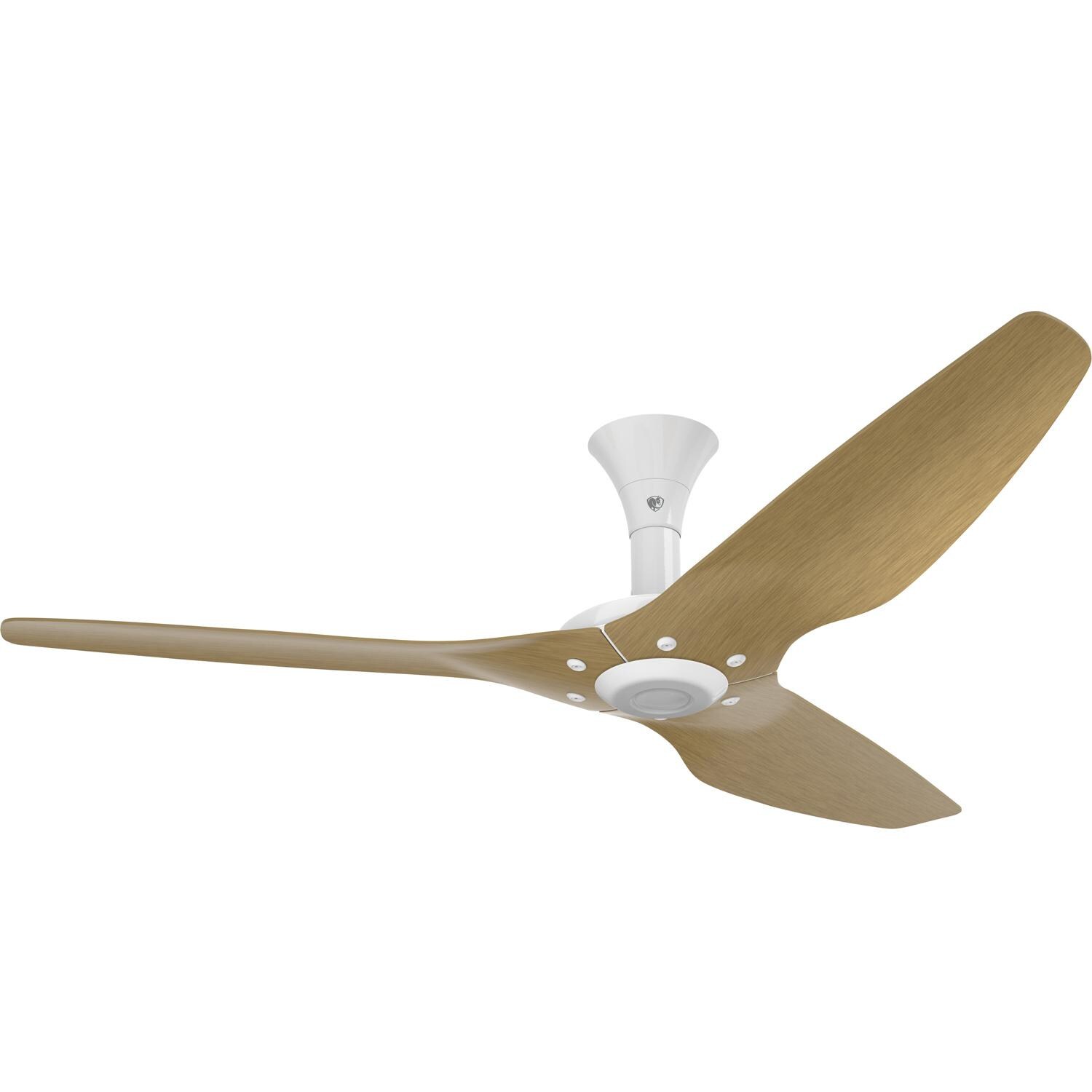 Big Ass Fans 60-Inch Haiku Ceiling Fan Low Profile Mount in White/Caramel - MK-HK4-052500A259F504G10