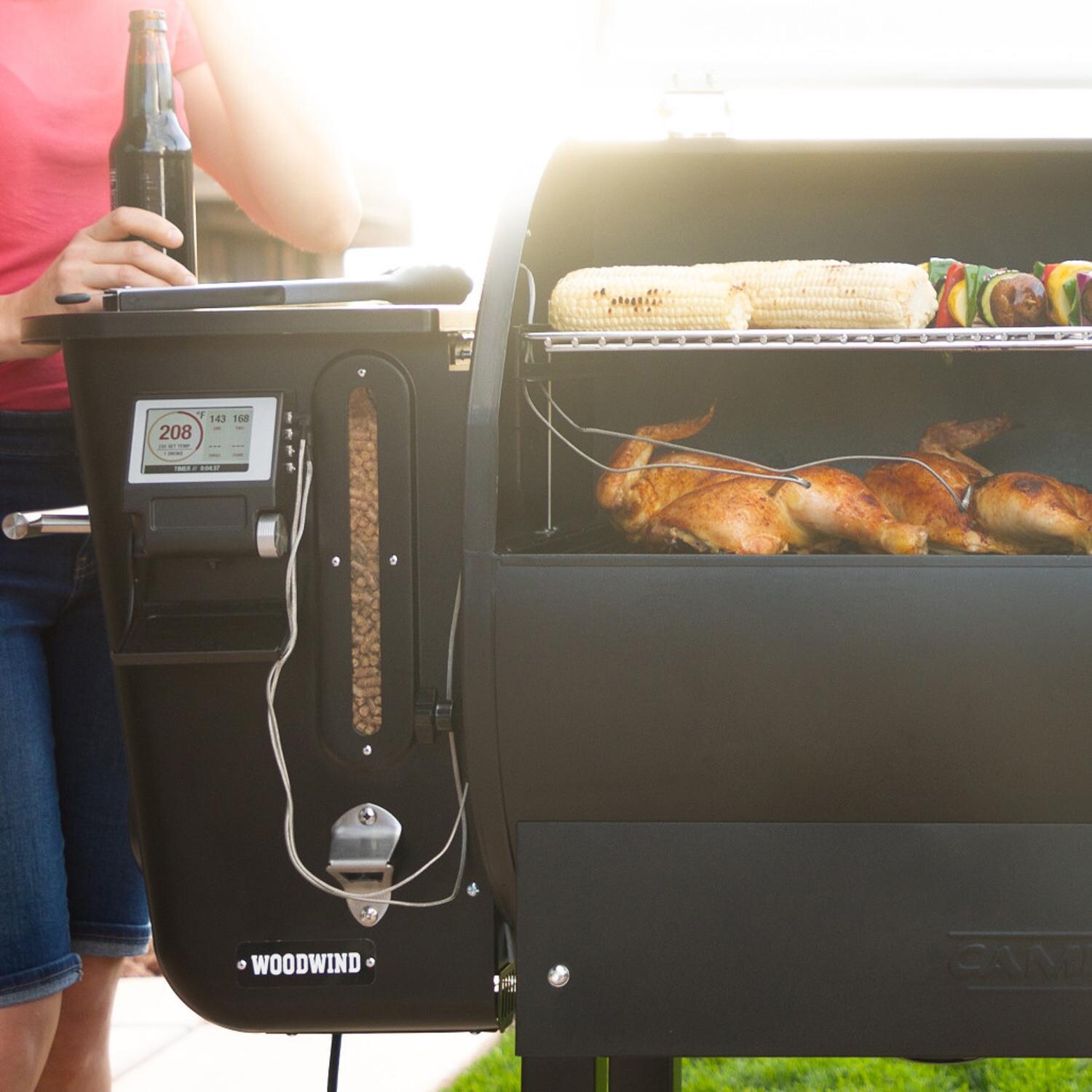 Camp Chef PG36CL 36-Inch WiFi Woodwind Pellet Grill - Monitors Temperatures Of Up To 4 Meat Probes At A Time thumbnail