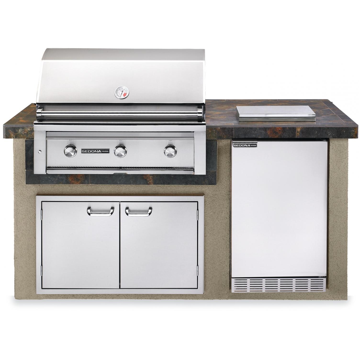 Sedona By Lynx BBQ Island With 36-Inch Natural Gas Grill - Falcon Gray thumbnail