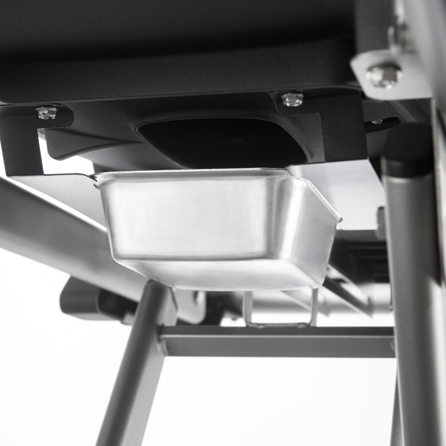 Napoleon TravelQ 285 Portable Propane Gas BBQ Grill On Cart - Grease Pull-Out Tray thumbnail