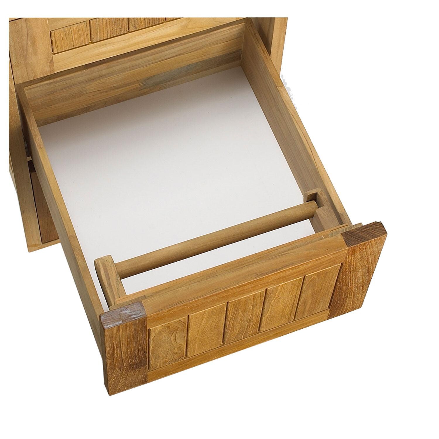 Pacific Teak Roll Towel Holder - In Drawer thumbnail
