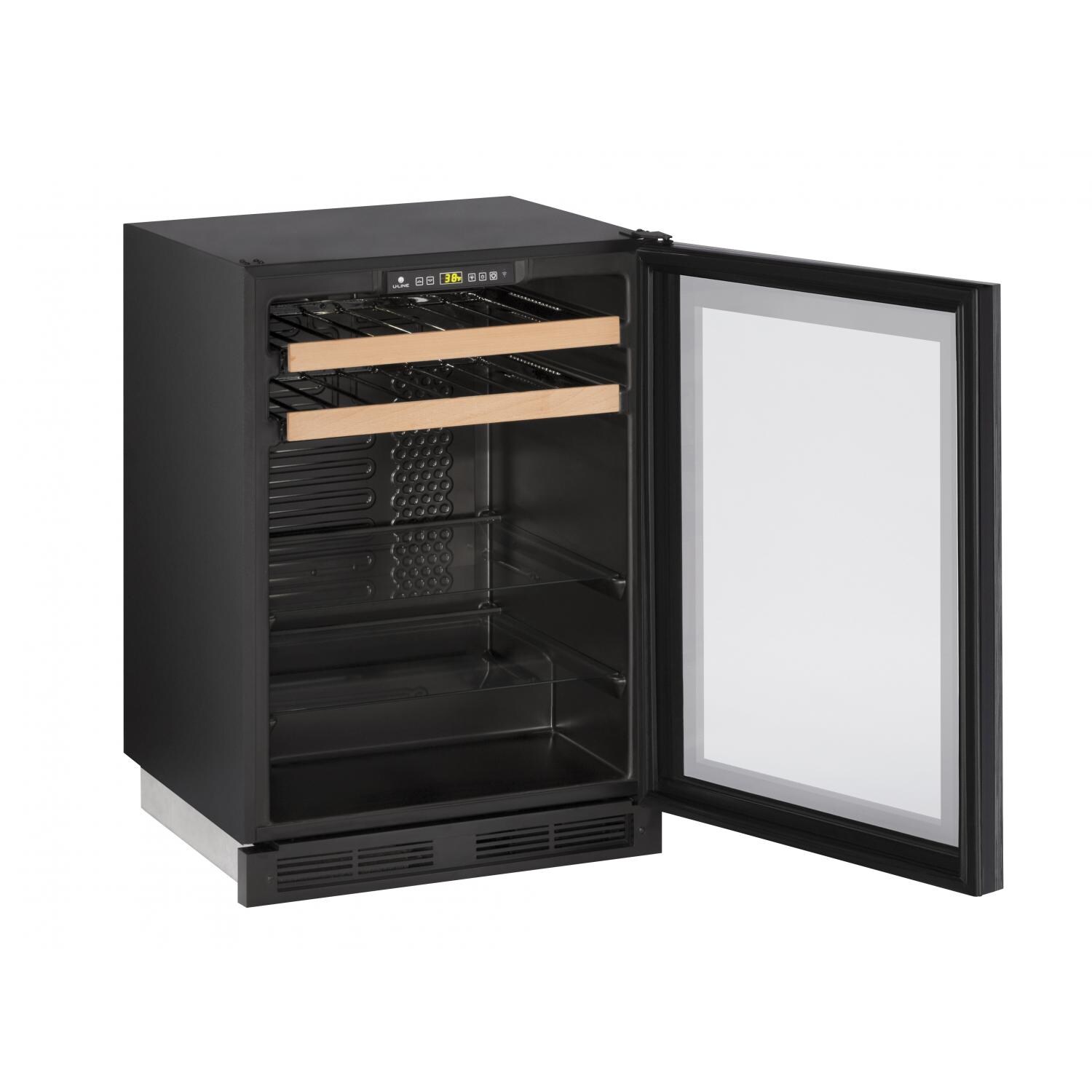 U-Line 1000 Series 24-Inch 5.4 Cu. Ft. Built-In Beverage Center - Panel Ready - Open View thumbnail