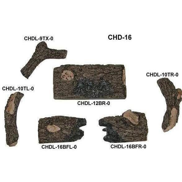 Peterson Real Fyre Charred Oak 16-Inch Log Breakdown  thumbnail