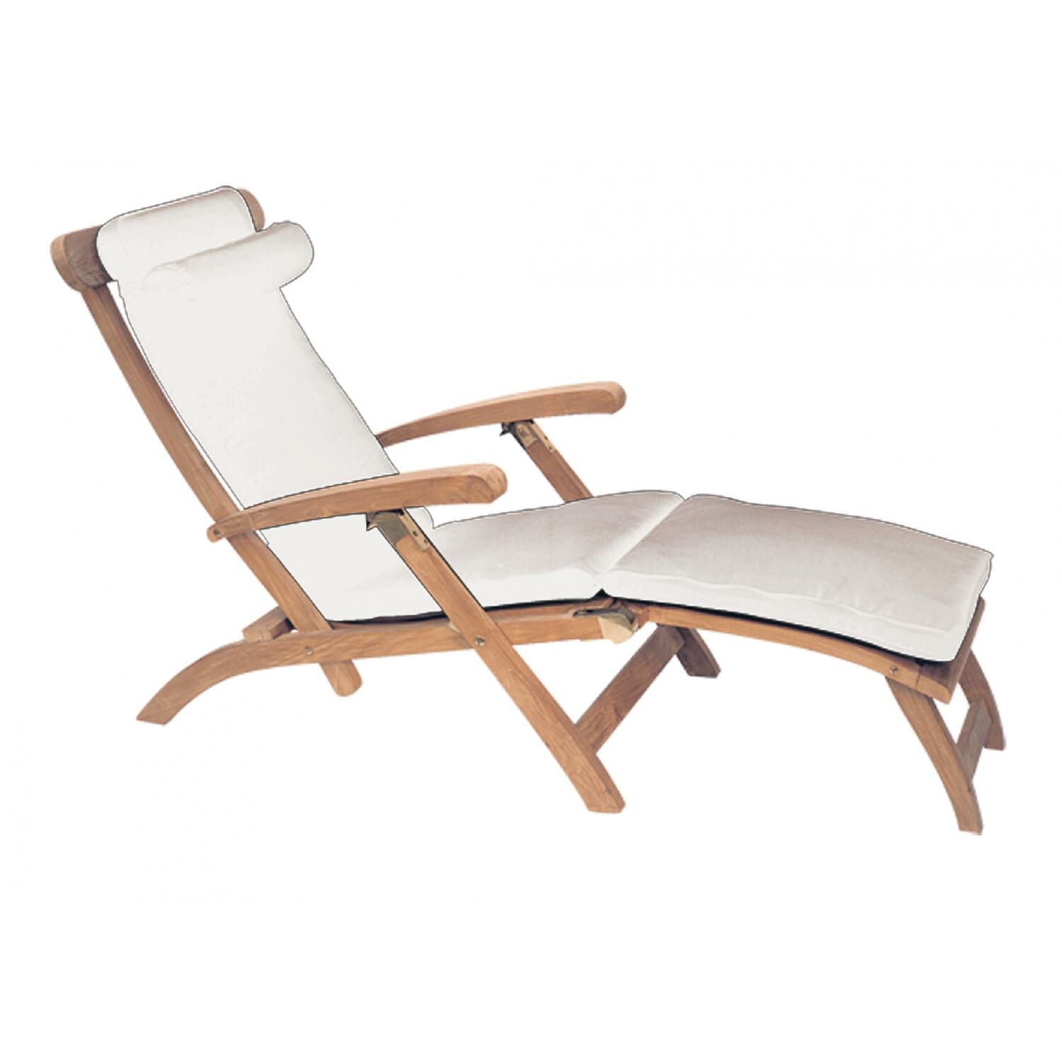 Sunbrella Off-White Steamer Cushion By Royal Teak thumbnail