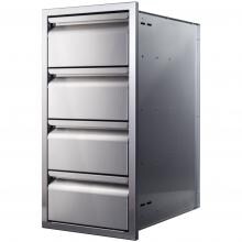Memphis Grills 15-Inch Quadruple Access Drawer With Soft Close - VGC15DB4 image