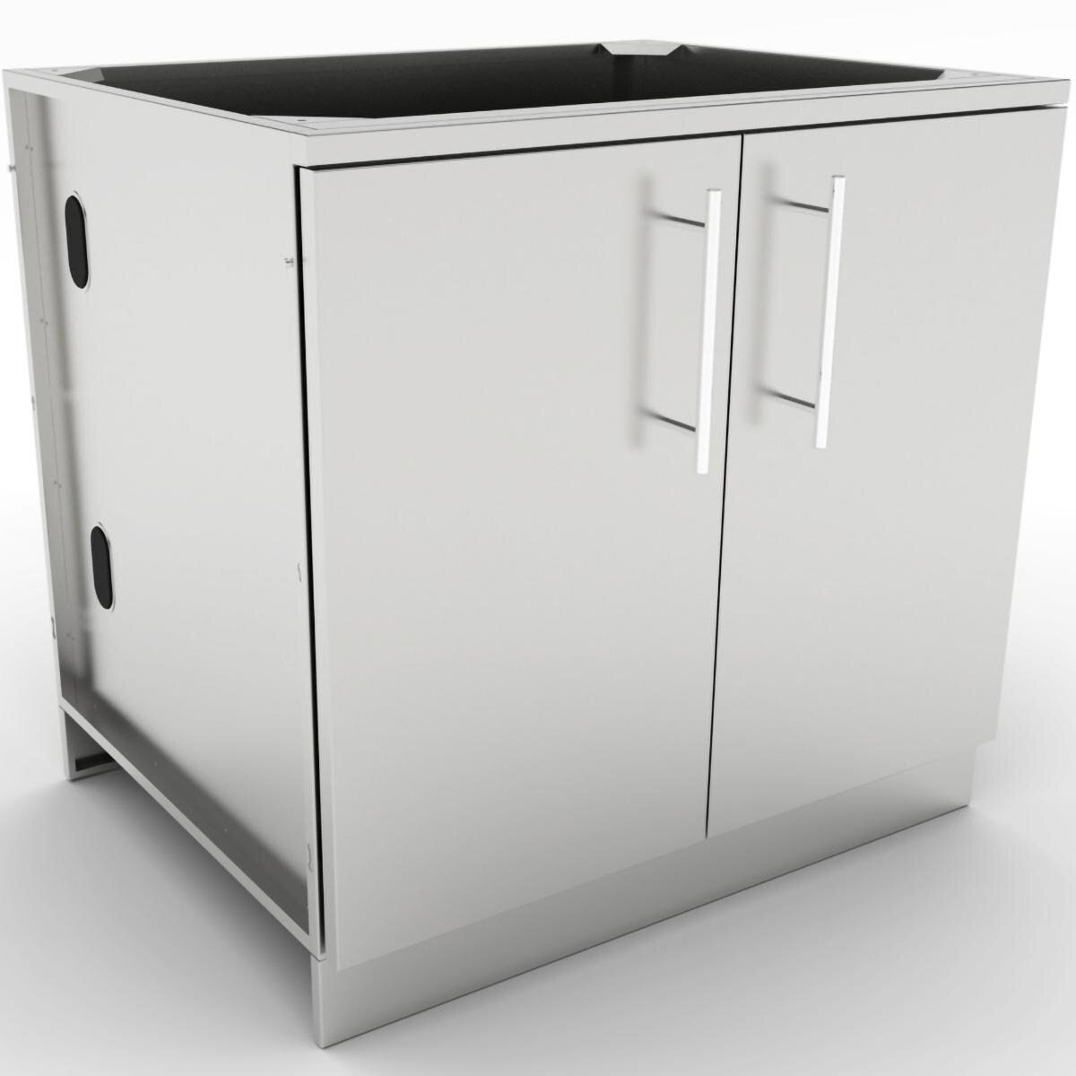 Sunstone 36Inch Outdoor Kitchen Double Door Island SBC36FDD