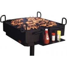 Pilot Rock Campground BBQ Charcoal Grill On Post - D2-48 B2 image
