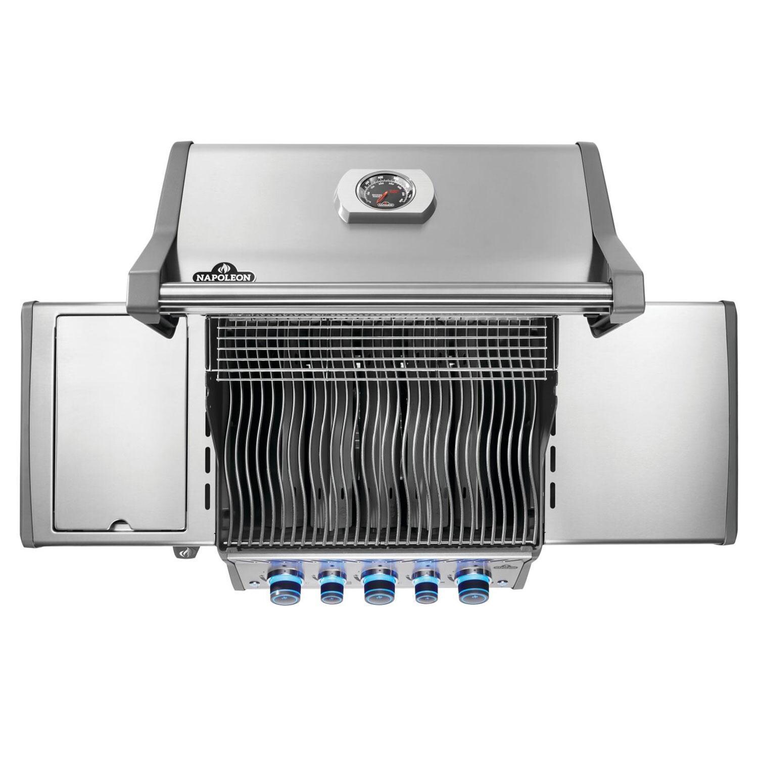 Napoleon RPS425RSIBPSS-2 Rogue PRO-S 425 Natural Gas Grill w/ Infrared Side & Rear Burners - Stainless Steel - Wave Cooking Grids - Overhead View - Detail thumbnail