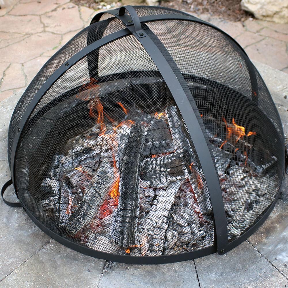Ultimate Patio 22-Inch Easy Access Fire Pit Spark Screen - Over the Fire thumbnail