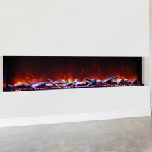 Amantii Tru View 72-Inch Built-In Three Sided Electric Fireplace - Indoor/Outdoor - 72-TRU-VIEW-XL