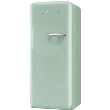 Smeg 9.22 Cu. Ft. Left Hinge Retro Style Refrigerator / Freezer - Pastel Green FAB28UPGL1