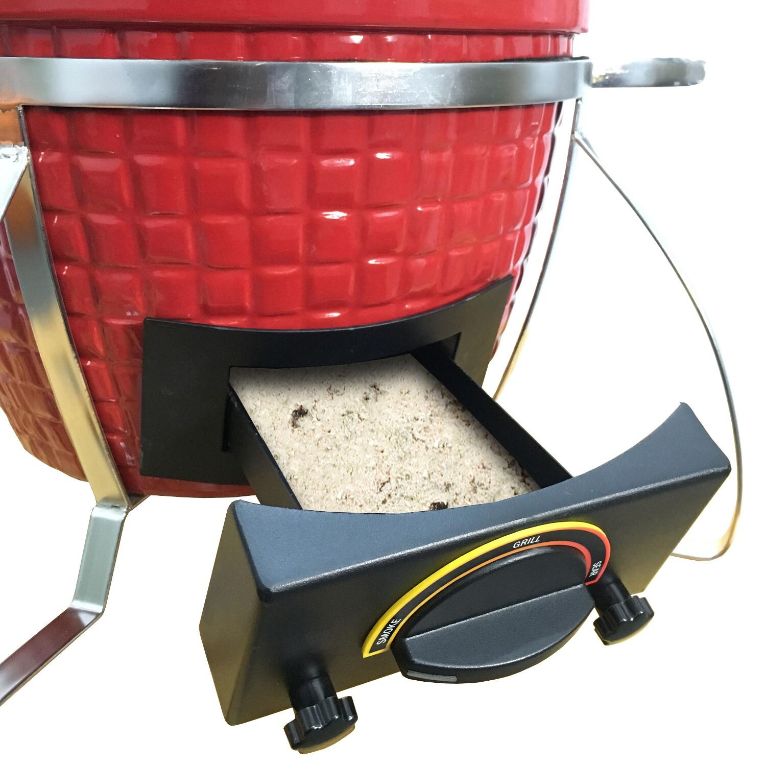 Icon Grills - CG101TEAL - 100 Series Table Top Kamado Grill - Ash Drawer - Shown In Red thumbnail