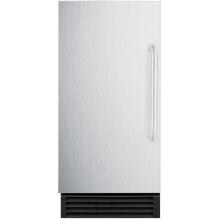 Summit 50 Lb. 15-Inch Clear Ice Maker - Stainless Steel / Black Cabinet - BIM44G image