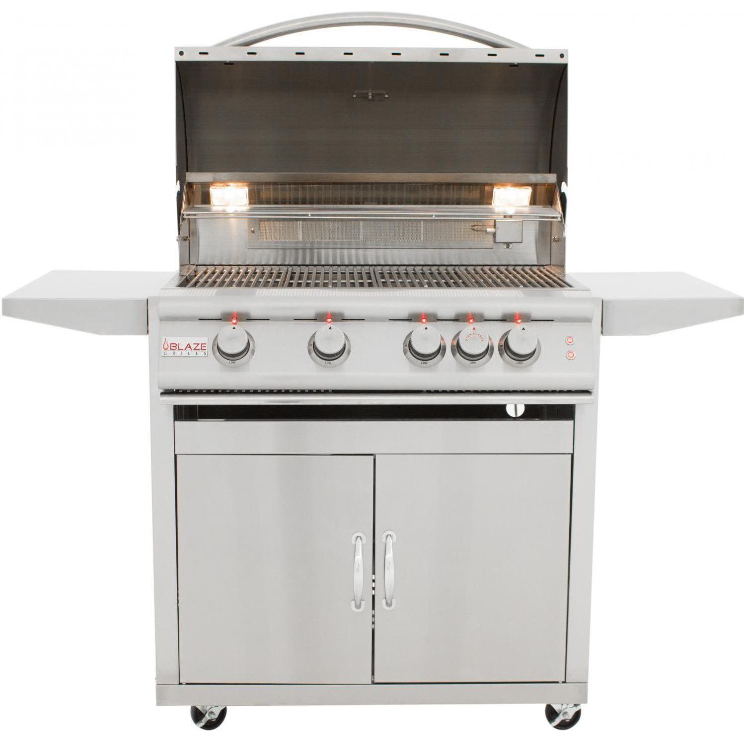 Blaze LTE 32Inch 4Burner Propane Gas Grill With Rear Infrared Burner