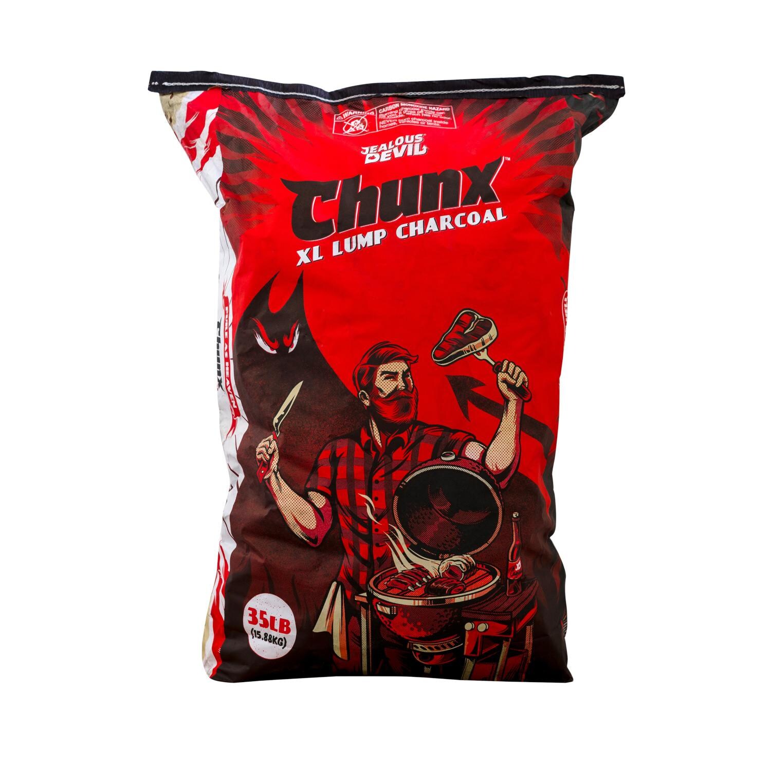 Jealous Devil All Natural Premium Hardwood XL Lump Charcoal - 35 Lbs image