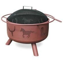 Landmann Big Sky Western 24-Inch Wood Burning Fire Pit With Georgia Clay Finish image
