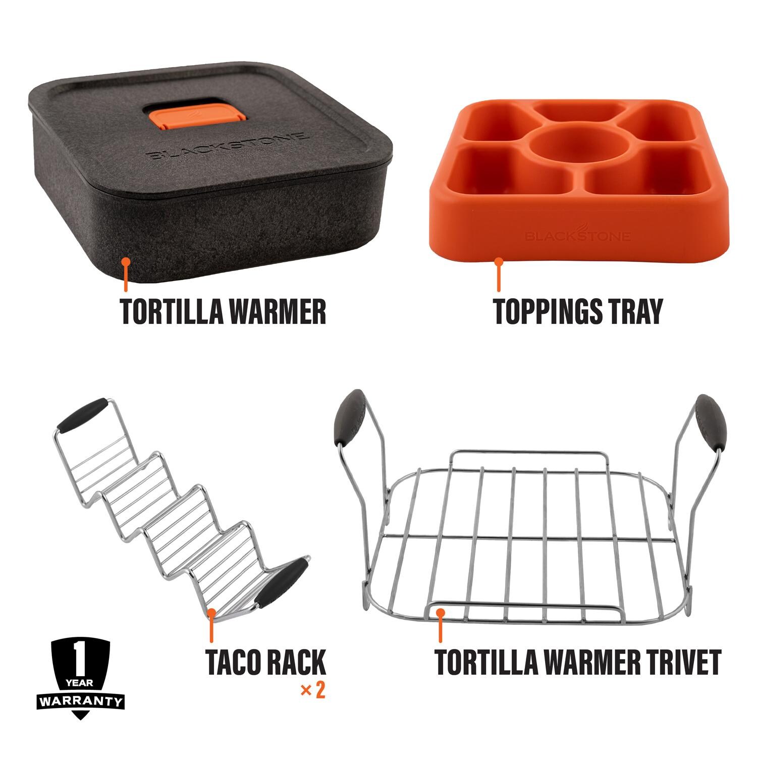 Blackstone 5626 Taco Kit - What's Included - White Background thumbnail