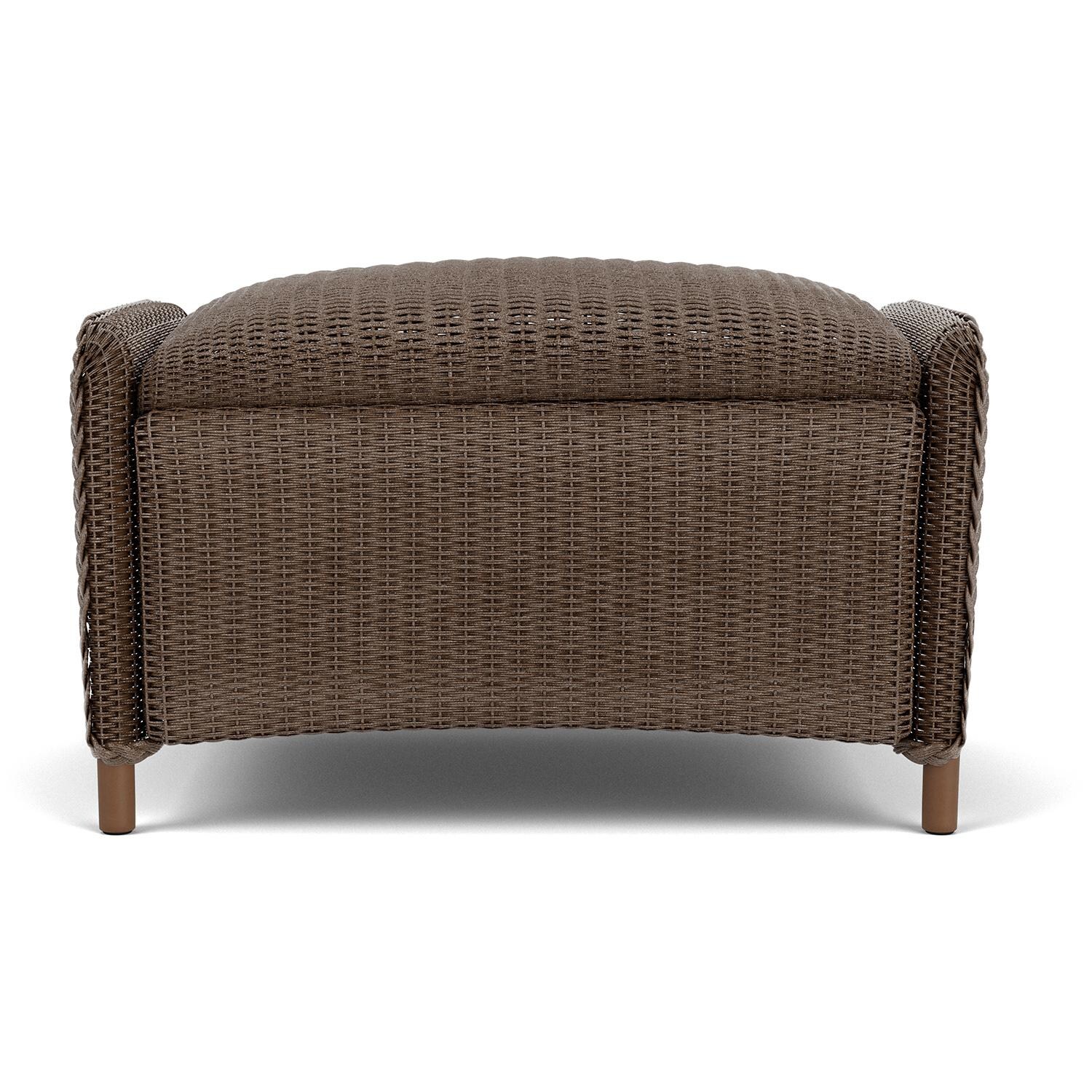 Lloyd Flanders Reflections Ottoman, Padded in Bark Finish thumbnail
