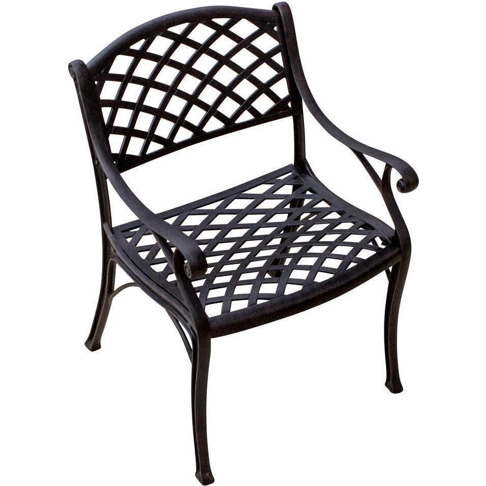 Part Heritage Cast Aluminum Patio Dining Chair By Lakeview Outdoor Part Heritage Cast Aluminum Patio Dining Chair By Lakeview Outdoor Designs