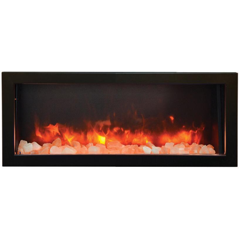 Amantii Panorama Series Deep Smart 40-Inch Built-In Electric Fireplace - Indoor/Outdoor - BI-40-DEEP-OD - Flame thumbnail