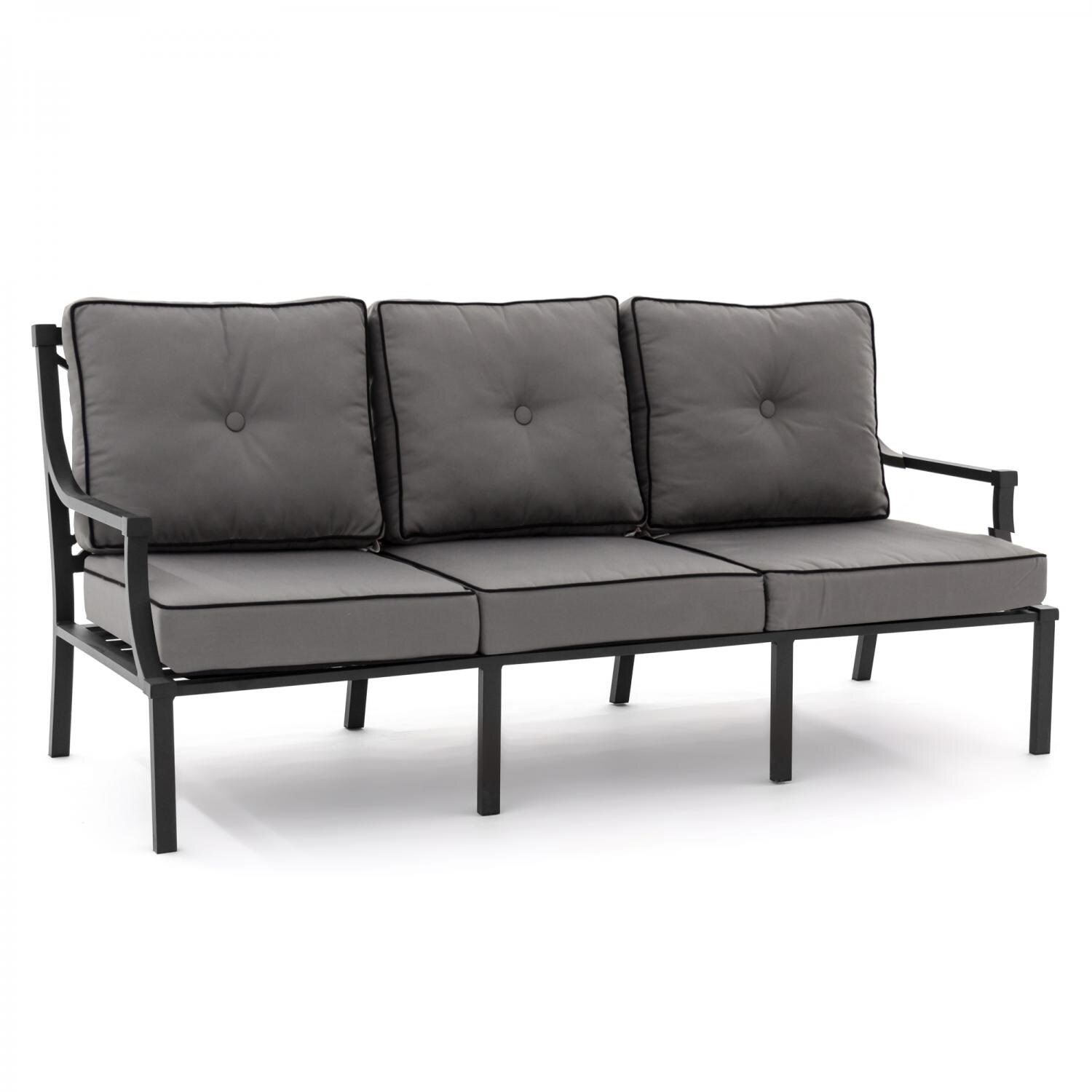 Audubon Aluminum Patio Sofa By Lakeview Outdoor Designs Canvas
