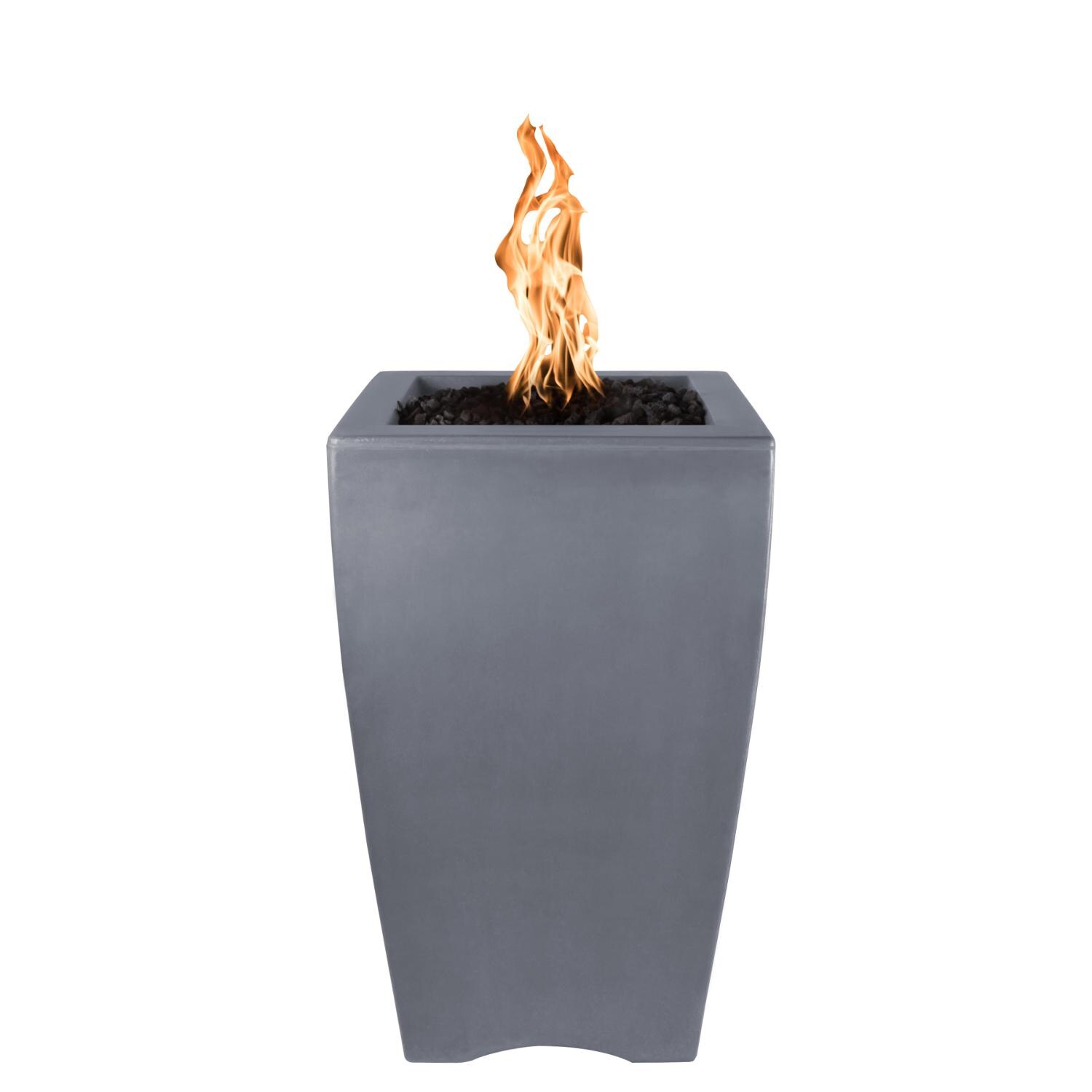 Gray Square Baston GFRC Fire Pillar thumbnail