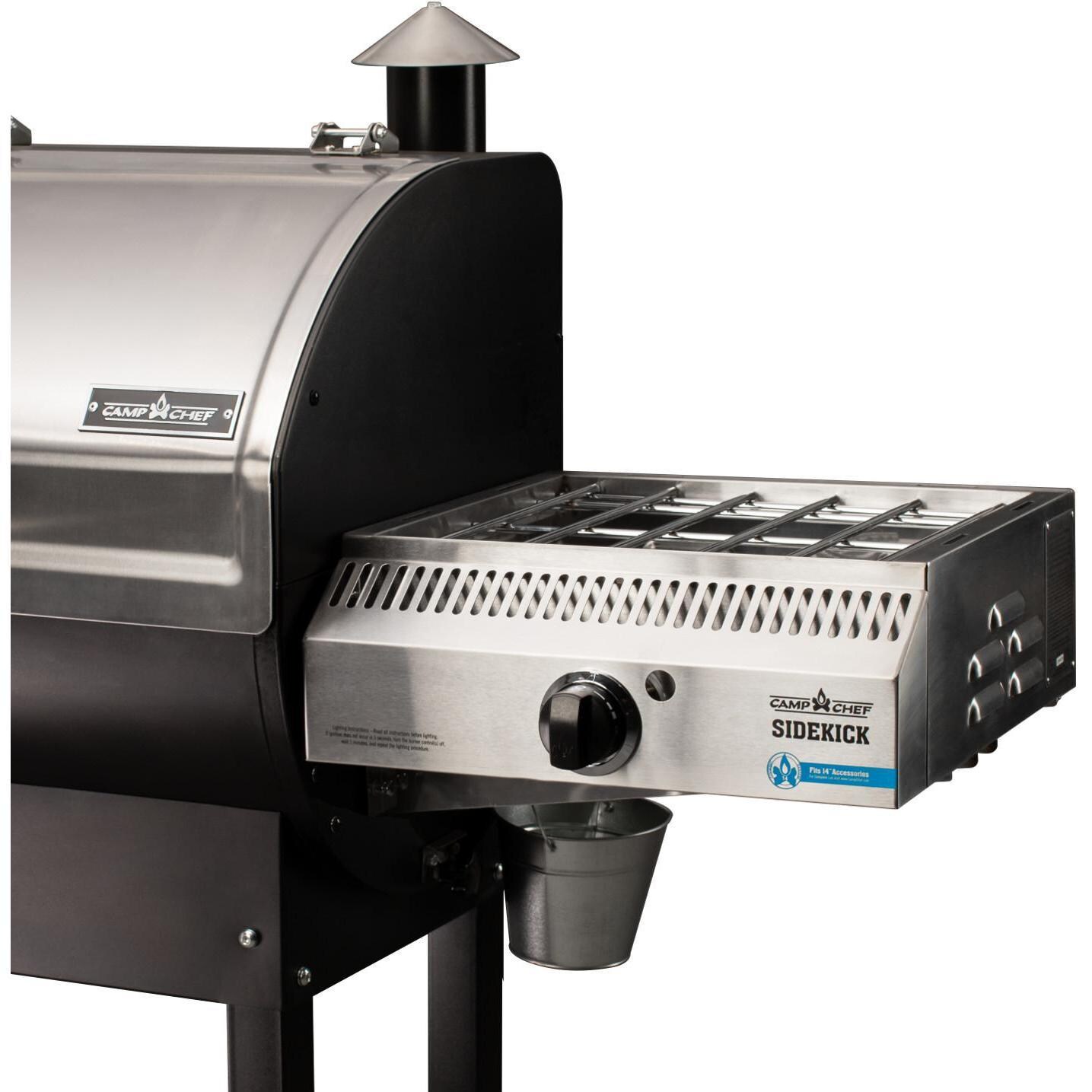 Camp Chef 14-Inch Sidekick Pellet Grill Side Burner w/ Griddle - Front View thumbnail