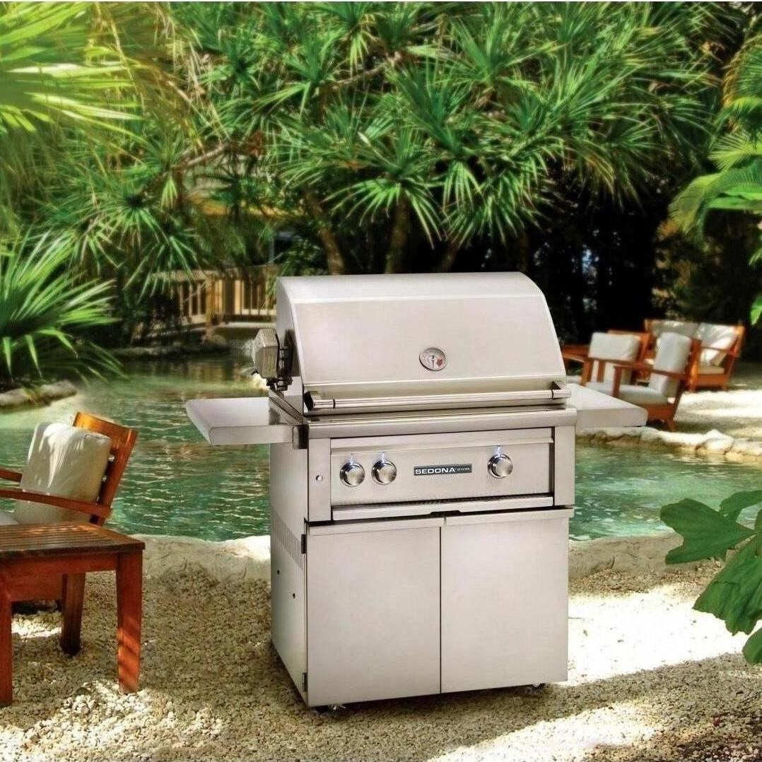 Lynx Sedona 30-Inch Freestanding Gas Grill With One ProSear Burner And Rotisserie - On Patio thumbnail