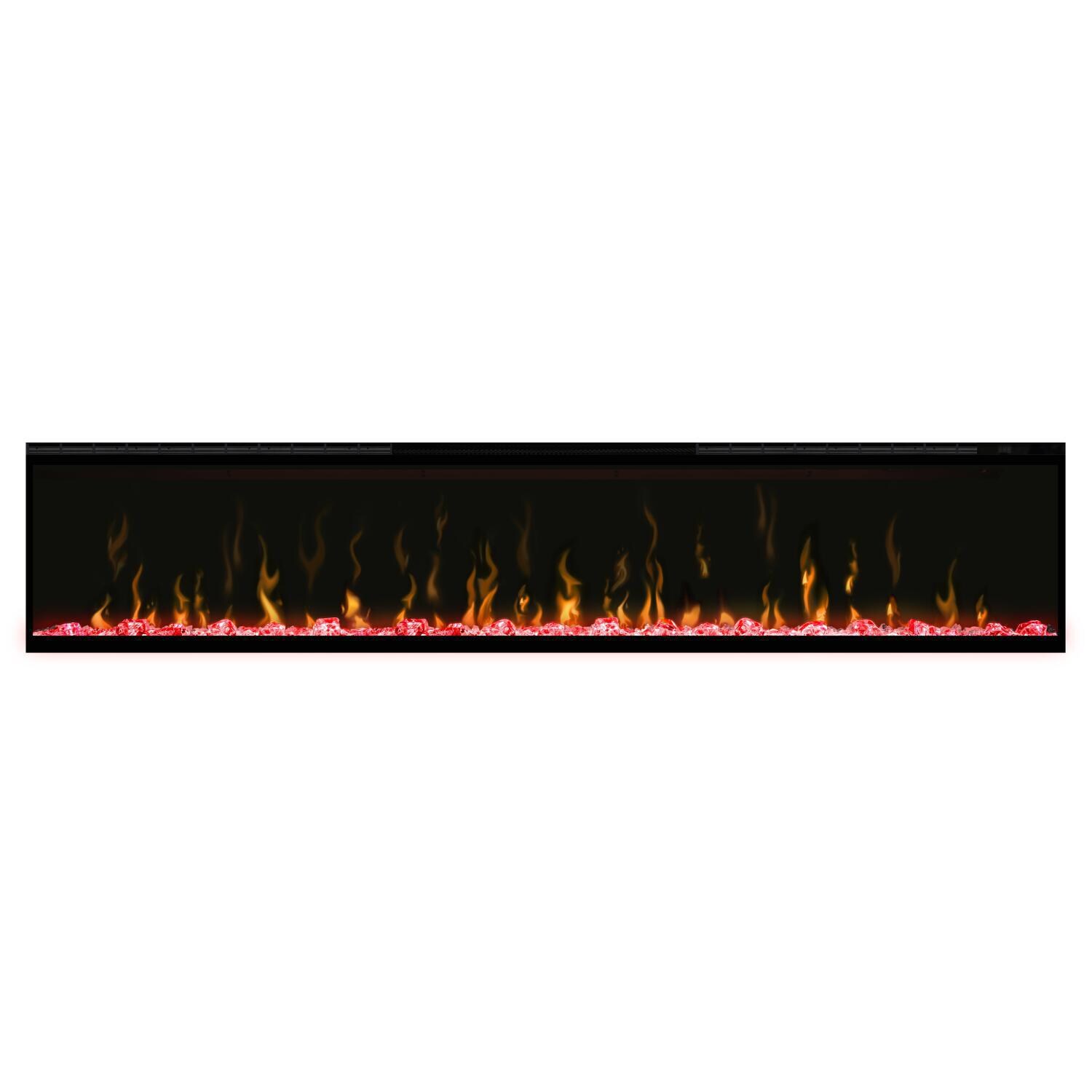Dimplex - XLF74 - IgniteXL 74-Inch Wall Mount Electric Fireplace - Front View - Red thumbnail