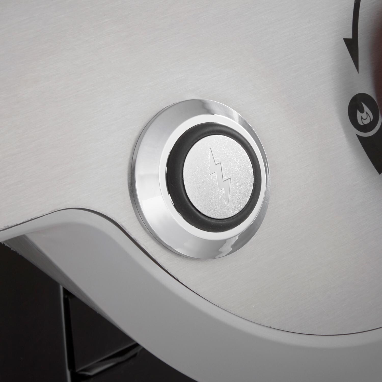 Weber GENESIS 38800001 SPX-435 Natural Gas Smart Grill with Sear Burner & Side Burner - Stainless Steel - Ignitor Button - Detail thumbnail