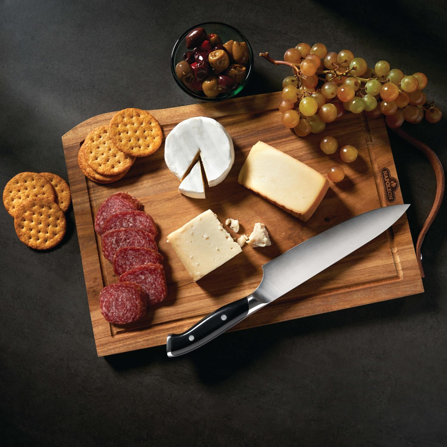 Napoleon 70039 Premium Cutting Board & Knife Set - Cheese & Crackers thumbnail