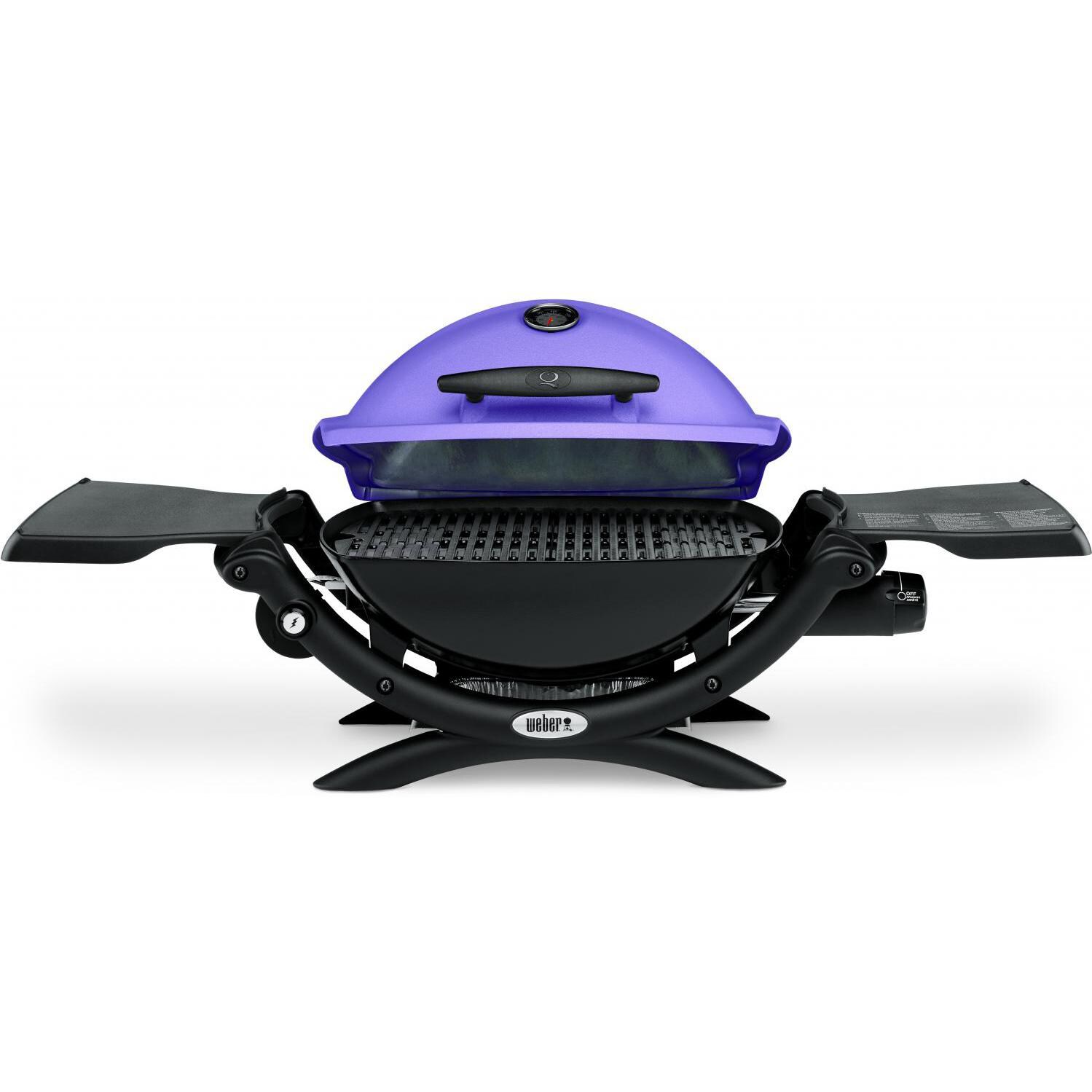 Weber Q 1200 Portable Propane Gas Grill - Lid Open thumbnail